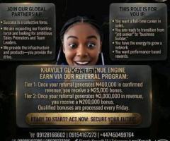 URGENT HIRING: Earn Up to ₦200k Weekly – Kravult Group Sales Partner